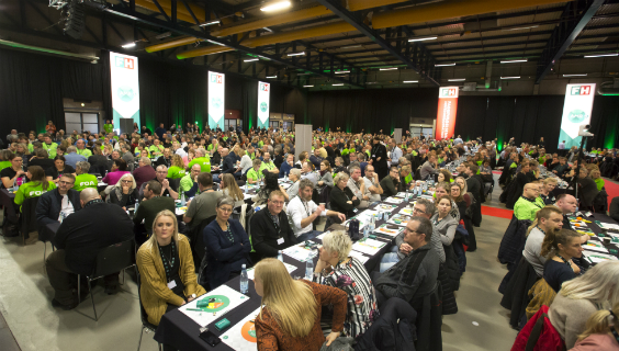 1500 arbejdsmiljørepræsentanter er samlet i Odense Congress Center til stormøde om AMR 19